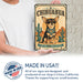 Chihuahua metal sign with vintage breed portrait style Chihuahua