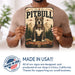 Pitbull metal sign with vintage breed portrait style Pitbull