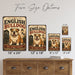 English Bulldog metal sign with vintage breed portrait style English Bulldog