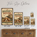 Basset Hound metal sign with vintage breed portrait style Basset Hound