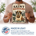Saint Bernard metal sign with vintage breed portrait style Saint Bernard