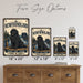 Newfoundland metal sign with vintage breed portrait style Newfoundland