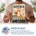 Shiba Inu metal sign with vintage breed portrait style Shiba Inu