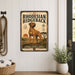 Rhodesian Ridgeback metal sign with vintage breed portrait style Rhodesian Ridgeback