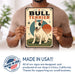 Bull Terrier metal sign with vintage breed portrait style Bull Terrier