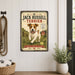 Jack Russell Terrier metal sign with vintage breed portrait style Jack Russell Terrier