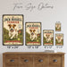 Jack Russell Terrier metal sign with vintage breed portrait style Jack Russell Terrier