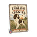 English Springer Spaniel metal sign with vintage breed portrait style English Springer Spaniel