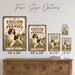 English Springer Spaniel metal sign with vintage breed portrait style English Springer Spaniel