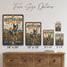 Australian Cattle Dog metal sign with vintage breed portrait style Australian Cattle Dog
