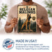Belgian Malinois metal sign with vintage breed portrait style Belgian Malinois