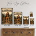 Bloodhound metal sign with vintage breed portrait style Bloodhound