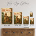 Bengal Cat metal sign with vintage breed portrait style Bengal Cat