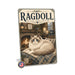 Ragdoll Cat metal sign with vintage breed portrait style Ragdoll Cat