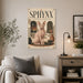 Sphynx Cat metal sign with vintage breed portrait style Sphynx Cat