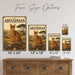 Abyssinian Cat metal sign with vintage breed portrait style Abyssinian Cat