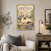 Birman Cat metal sign with vintage breed portrait style Birman Cat