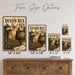 Devon Rex metal sign with vintage breed portrait style Devon Rex