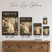 Oriental Shorthair metal sign with vintage breed portrait style Oriental Shorthair