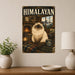 Himalayan Cat metal sign with vintage breed portrait style Himalayan Cat