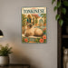 Tonkinese Cat metal sign with vintage breed portrait style Tonkinese Cat