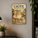 Exotic Shorthair metal sign with vintage breed portrait style Exotic Shorthair