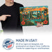 Greetings from Hawaii metal sign with horizontal vintage 'Greetings from Hawaii' large-letter postcard with Diamond Head