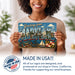 Greetings from Maryland metal sign with horizontal vintage 'Greetings from Maryland' large-letter postcard with Annapolis
