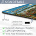 Greetings from Pennsylvania metal sign with horizontal vintage 'Greetings from Pennsylvania' large-letter postcard with