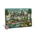 Greetings from South Carolina metal sign with horizontal vintage 'Greetings from South Carolina' large-letter postcard with