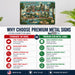 Greetings from South Carolina metal sign with horizontal vintage 'Greetings from South Carolina' large-letter postcard with
