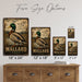 Mallard Duck metal sign with vintage duck identification portrait style Mallard Duck