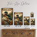 Wood Duck metal sign with vintage duck identification portrait style Wood Duck