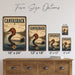 Canvasback Duck metal sign with vintage duck identification portrait style Canvasback Duck