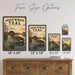 Green-Winged Teal metal sign with vintage duck identification portrait style Green-Winged Teal