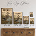 Gadwall Duck metal sign with vintage duck identification portrait style Gadwall Duck