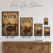 Ruddy Duck metal sign with vintage duck identification portrait style Ruddy Duck