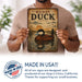 Ruddy Duck metal sign with vintage duck identification portrait style Ruddy Duck