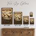 Waterfowl Hunting metal sign with vintage duck identification portrait style Waterfowl Hunting