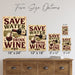 Save Water Drink Wine metal sign with vintage wine humor sign style — Save Water Drink Wine