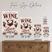 Wine Is My Love Language metal sign with vintage wine humor sign style — Wine Is My Love Language