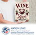 Wine Is My Love Language metal sign with vintage wine humor sign style — Wine Is My Love Language