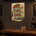 One Tequila Two Tequila Three Tequila Floor metal sign with vintage tequila humor sign style — One Tequila Two Tequila Three