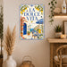 Lemon Market Costiera Amalfitana Italian Kitchen metal sign with boho vintage italian coastal bar poster — Lemon Market