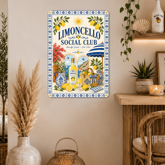 Matcha Cafe Pure Balanced Mindful metal sign with boho vintage matcha bar poster — Matcha Cafe Pure Balanced Mindful