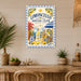 Matcha Cafe Pure Balanced Mindful metal sign with boho vintage matcha bar poster — Matcha Cafe Pure Balanced Mindful
