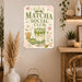 Spritz Social Club Italian Aperitivo Bar metal sign with boho vintage italian aperitivo bar poster — Spritz Social Club