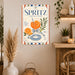 Iced Matcha Please Coquette Cafe metal sign with boho vintage matcha bar poster — Iced Matcha Please Coquette Cafe