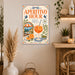Aperitivo Hour Good Friends Beautiful Moments metal sign with boho vintage italian aperitivo bar poster — Aperitivo Hour