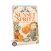 Sunset Spritz Club Italian Aperitivo metal sign with boho vintage italian aperitivo bar poster — Sunset Spritz Club Italian